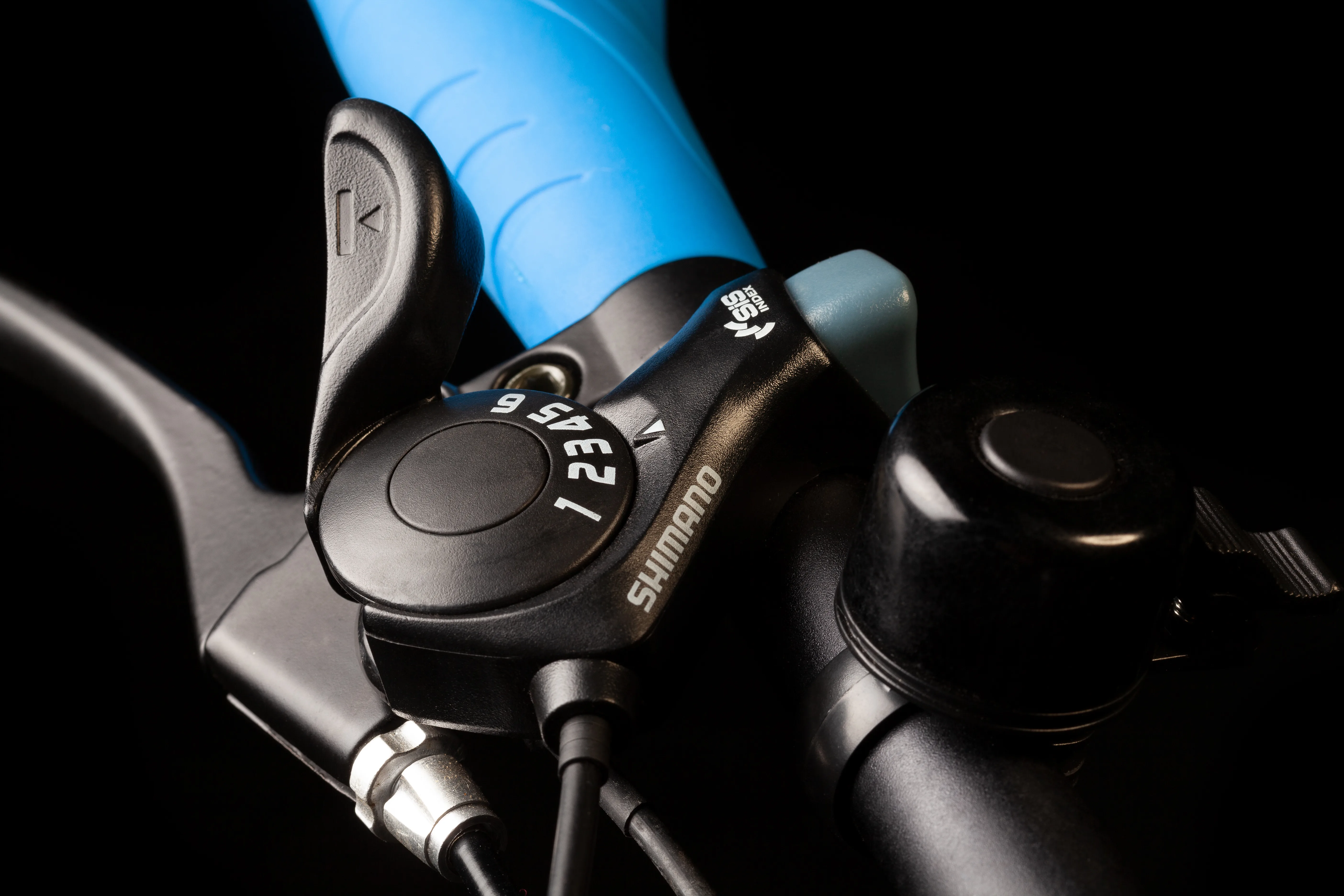 Waltx MTB — Shimano shifter and grip
