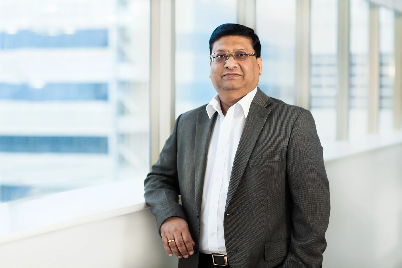 Executive portrait photographed in a Nokia office in Chennai